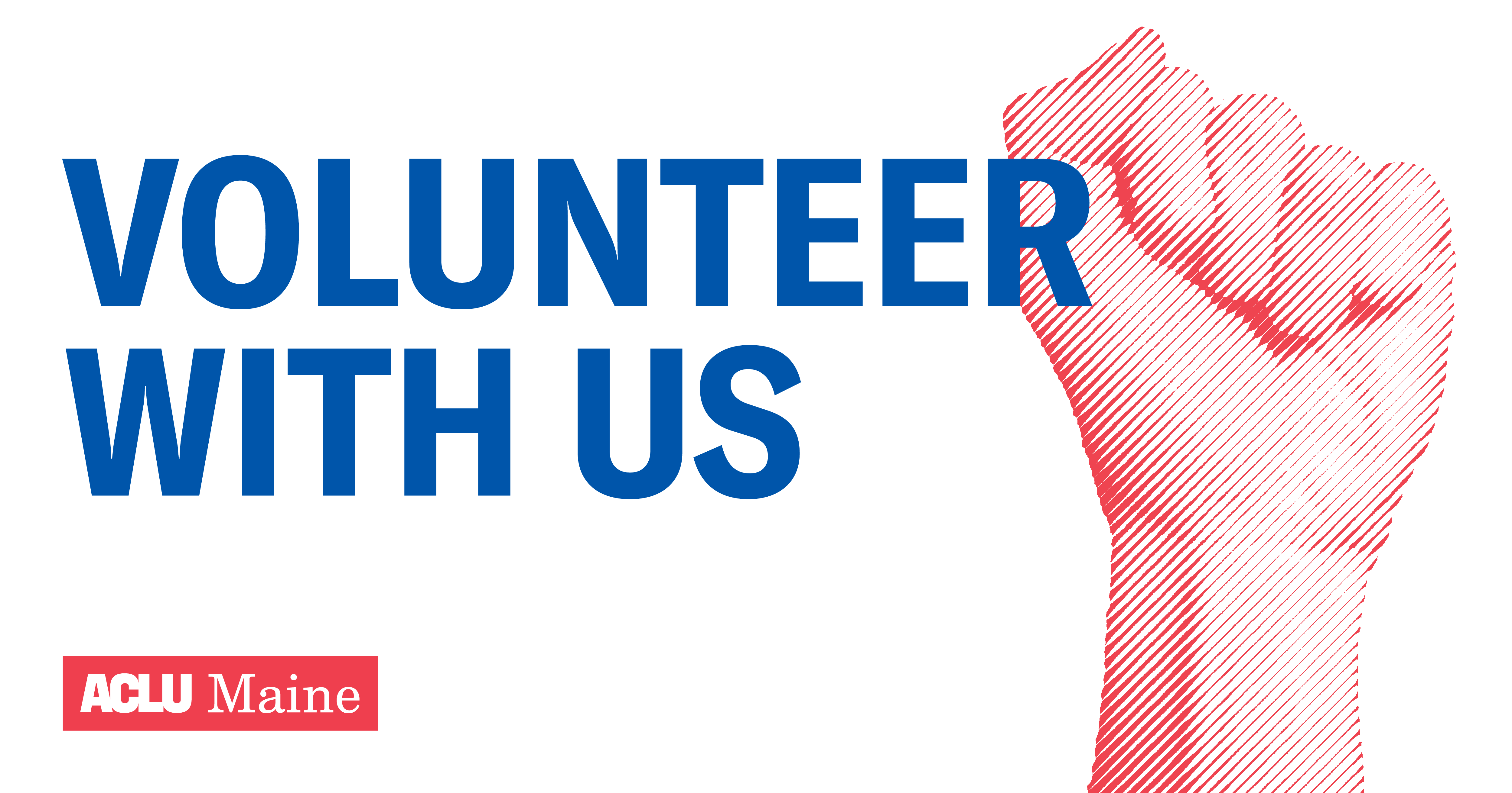 Volunteer with us with red fist