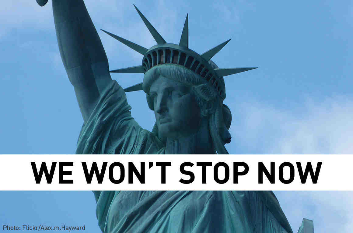 Statue of Liberty - we won't stop now