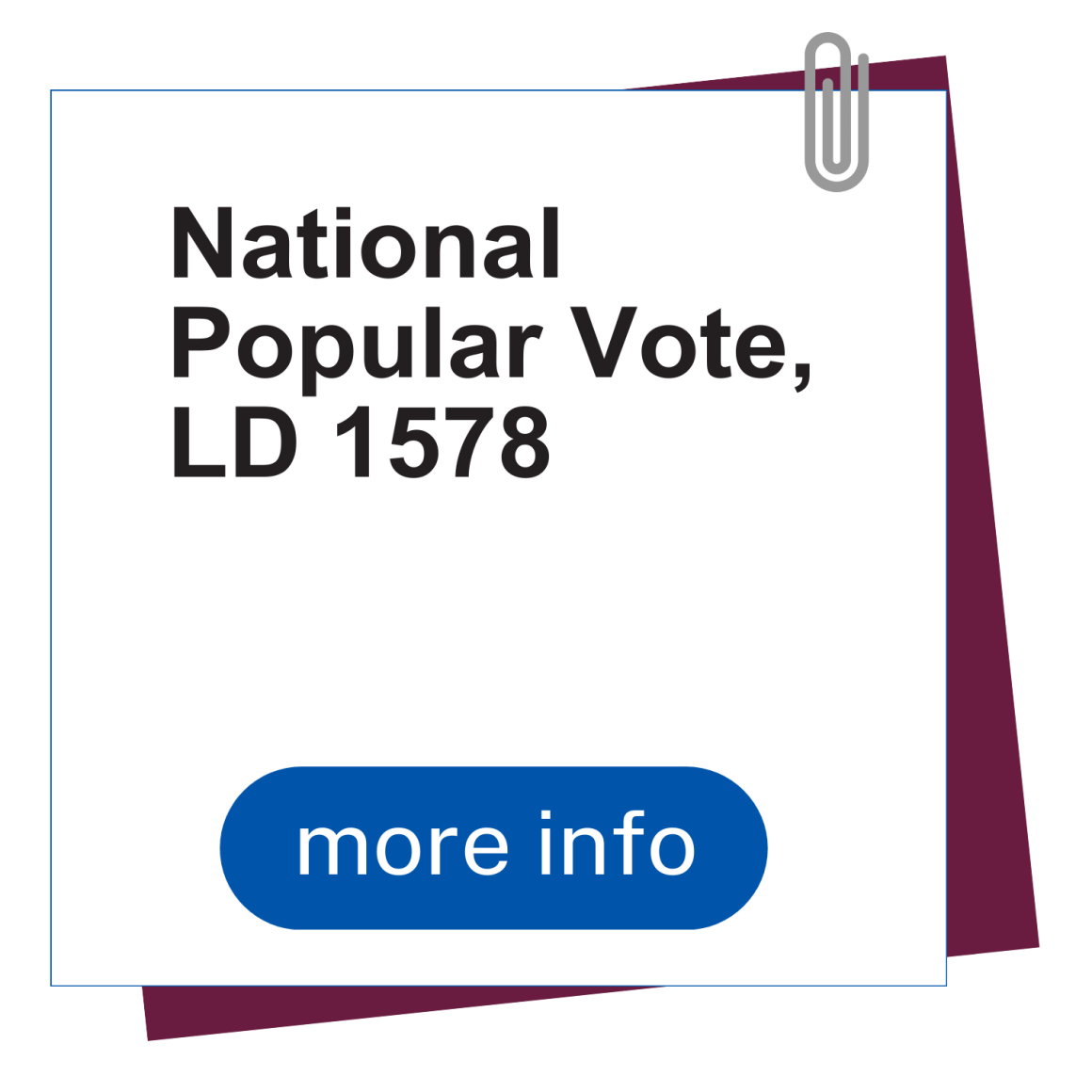 Skip To National Popular Vote LD 1578