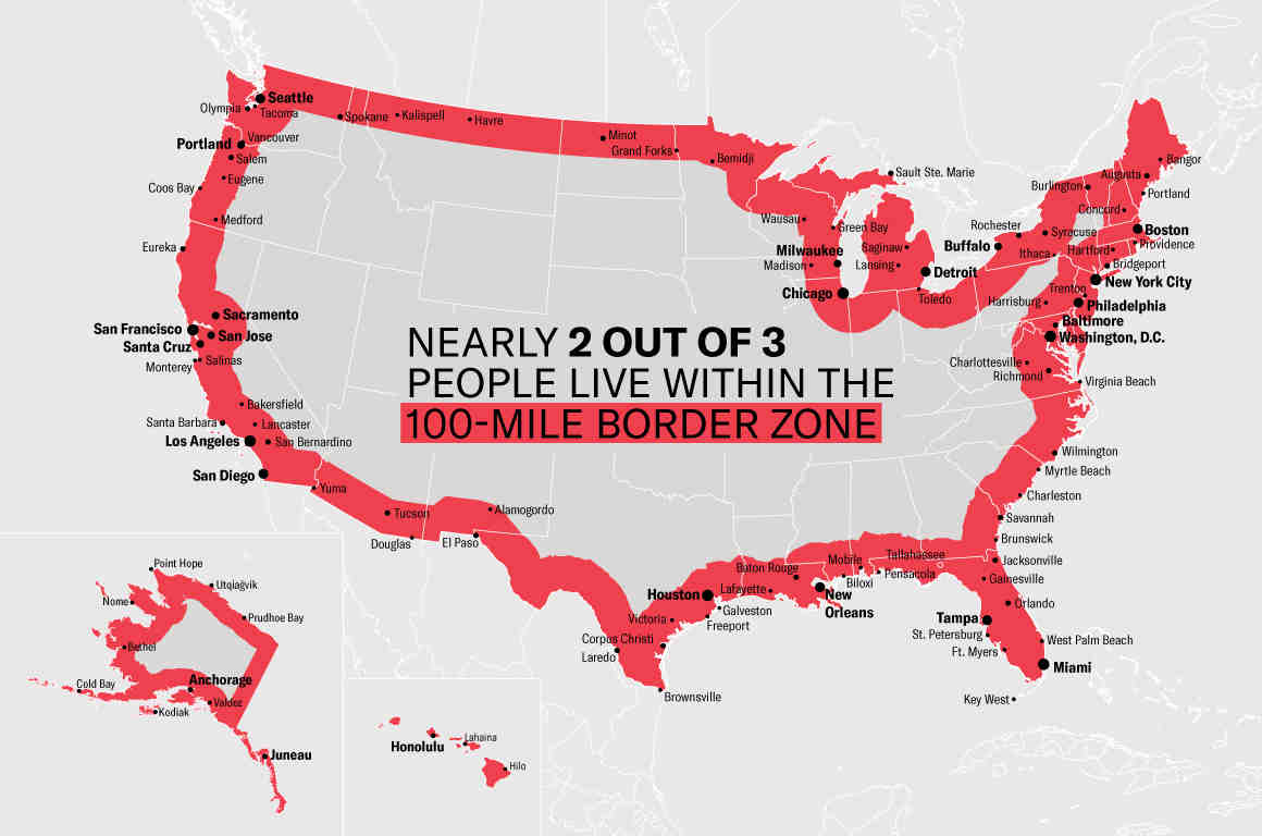 100 Mile Border Zone