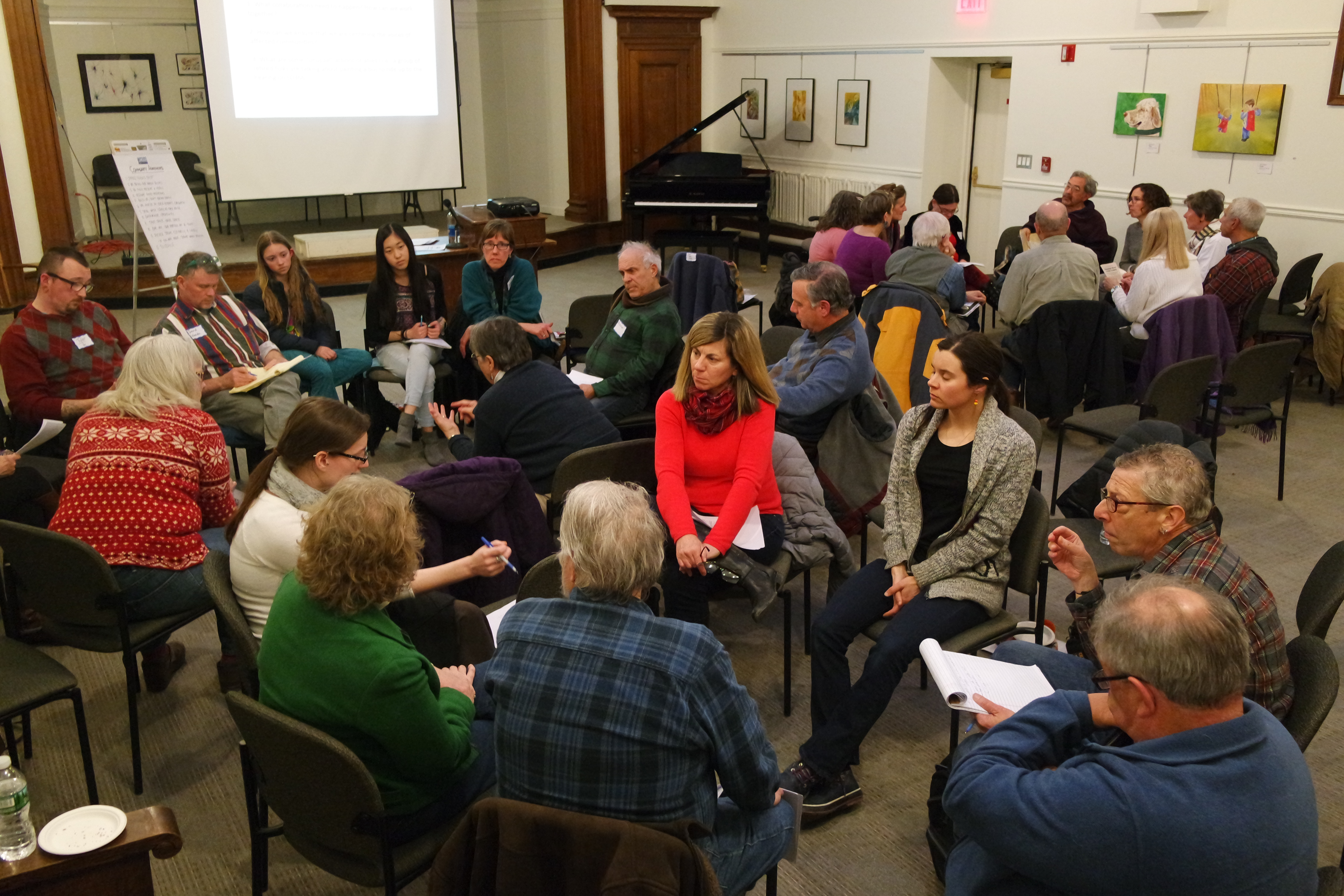 People gathered at ACLU Action Forum in Bangor